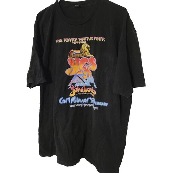 Yes The Royale Affair Tour Band John Lodge XXL Tee Shirt Black Legacy - Picture 1 of 5